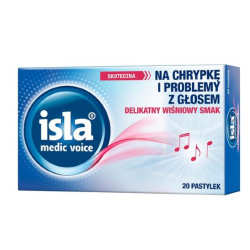 Isla Medic Voice Na chrypkę i problemy z głosem 20 pastylek