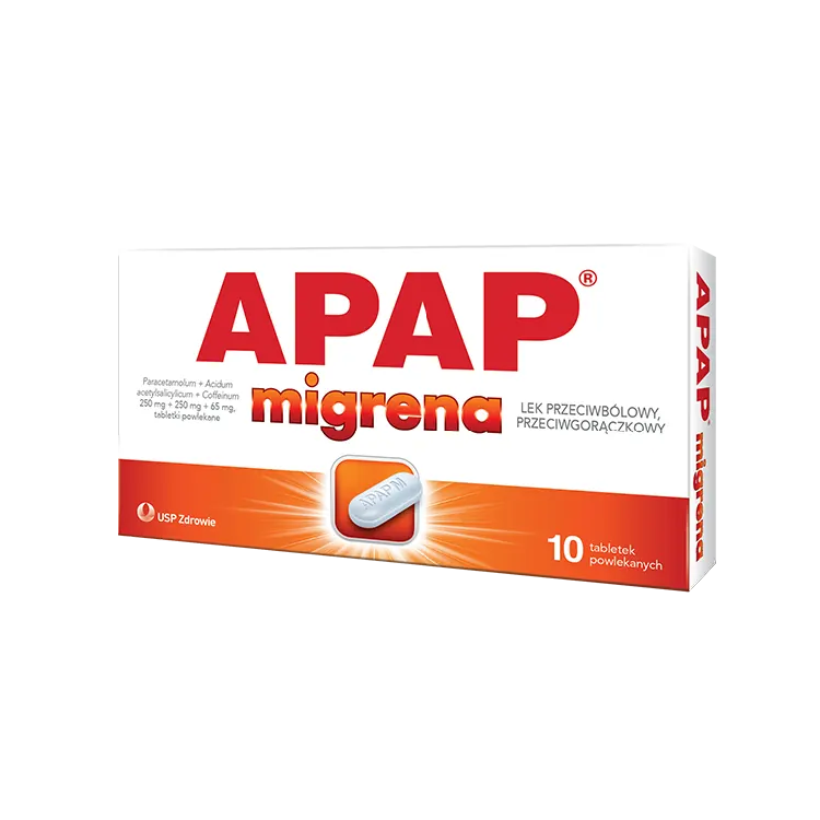 APAP migrena 10 tabletek