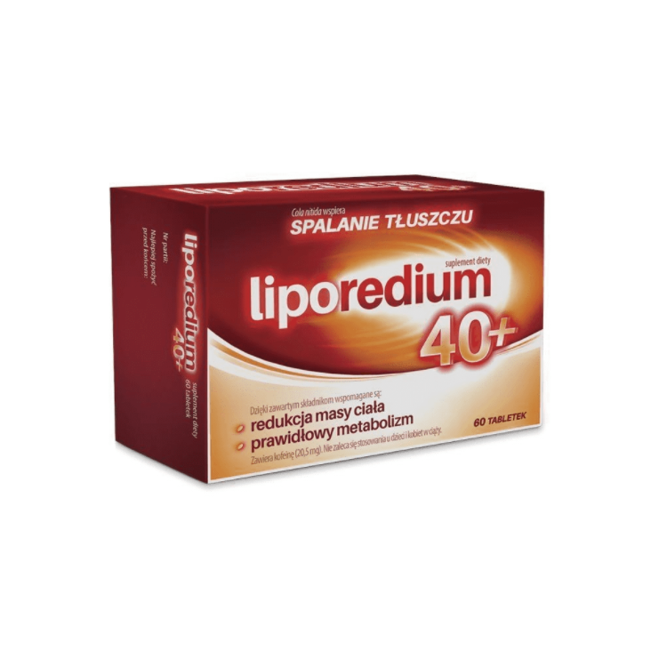 Liporedium 40+ spalanie tłuszczu 60 tabletek