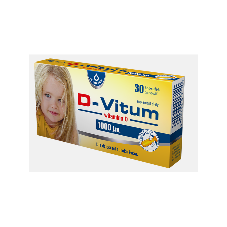 D-VITUM witamina D 1000 j.m.twist-off 30 kapsułek