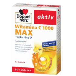 Doppelherz aktiv Witamina C 1000 MAX + Witamina D 30 tabletek
