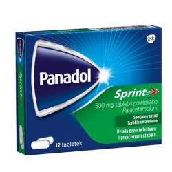 PANADOL SPRINT 500mg 12 tabletek powlekanych