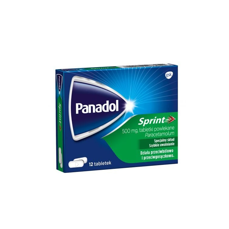 PANADOL SPRINT 500mg 12 tabletek powlekanych