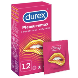 Prezerwatywy Durex PleasureMax nawilżające 12 sztuk