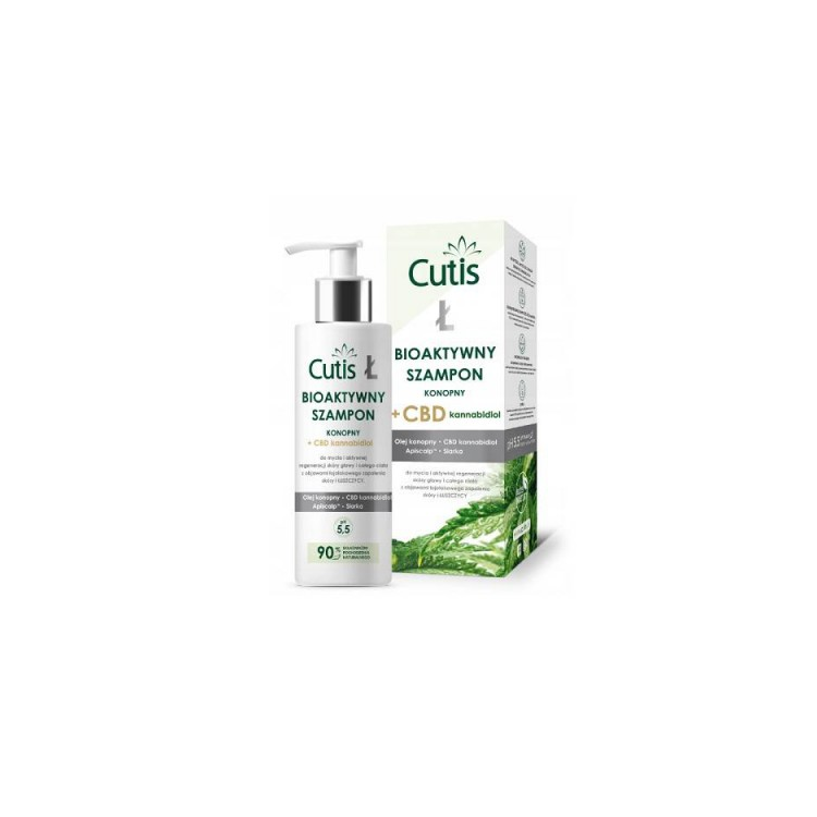 CUTIS Ł Bioaktywny Szampon konopny + CBD kannabidiol 200ml