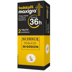 Tadalafil Maxigra 10mg 2 tabletki powlekane