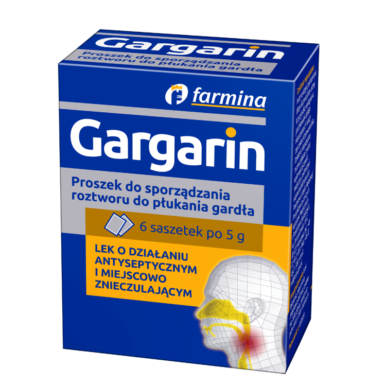 Gargarin proszek 6 saszetek po 5 g