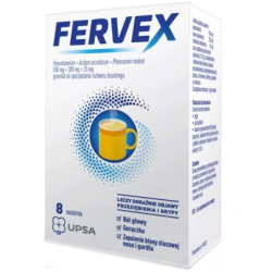 Fervex o smaku cytrynowym 8 saszetek