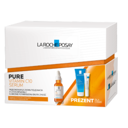 La Roche Zestaw Pure Vitamin C10 Serum 30ml+ LIPIKAR Gel Lavant żel 100mlCicaplast Baume B5+15ml