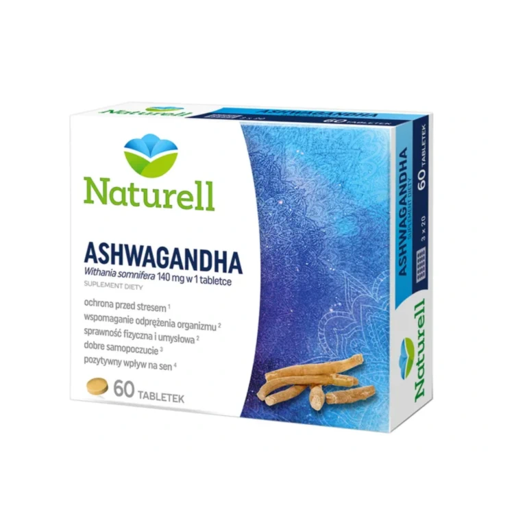 Naturell Ashwagandha 60 tabletek