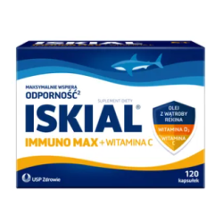 ISKIAL Immuno Max+Witamina C 120 kapsułek
