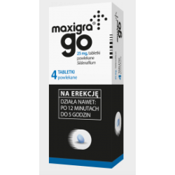 Maxigra Go 25 mg x 4 tabl.