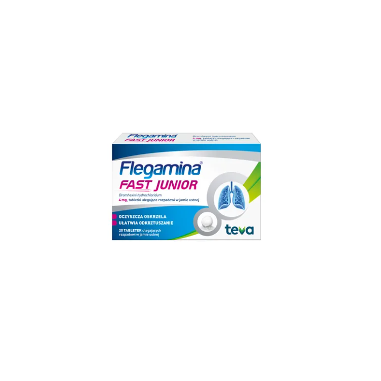 Flegamina Fast Junior 4 mg 20 tabl.