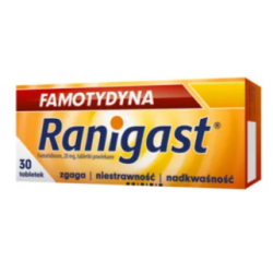 Famotydyna Ranigast 20 mg 30 tabletek