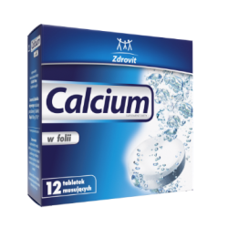 ZDROVIT Calcium w folii 12 tabletek musujących