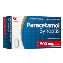 Paracetamol Synoptis 500 mg 50 tabletek