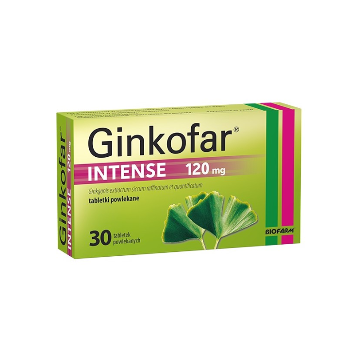 Ginkofar Intense 30 tabletki Ginkofar Intense 30 tabletki