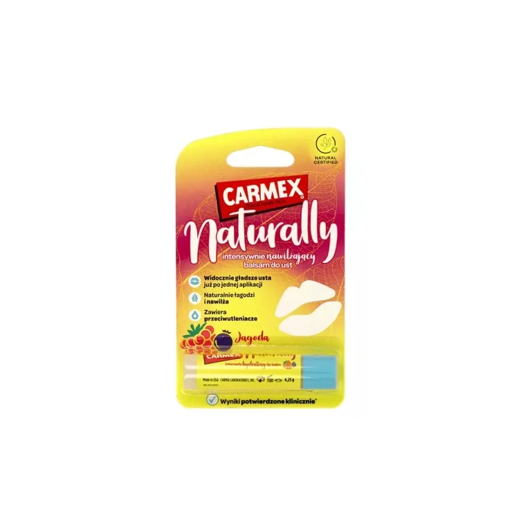 Carmex Naturally Balsam do ust w sztyfcie Jagoda 4,25 g
