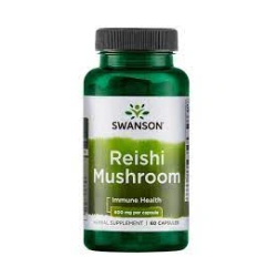 SWANSON Reishi Mushroom 600mg 60 kaps.