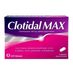 Clotidal MAX 500 mg tabletki dopochwowe 1 szt.