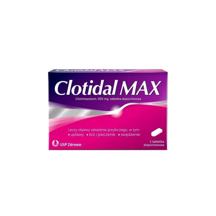 Clotidal MAX 500 mg tabletki dopochwowe 1 szt.