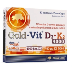 OLIMP Gold- Vit D3 +K2 4000j.m x 30kaps.