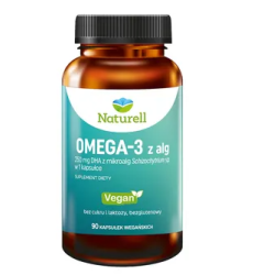 Naturell Omega-3 z alg 90 kapsułek