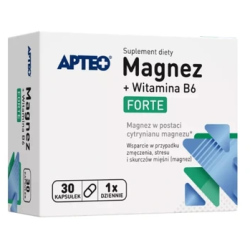 Magnez Forte + Witamina B6 APTEO 30kapsułek
