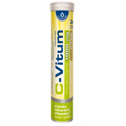 C-Vitum witamina C 1000 mg plus cynk 24 tabletki musujące
