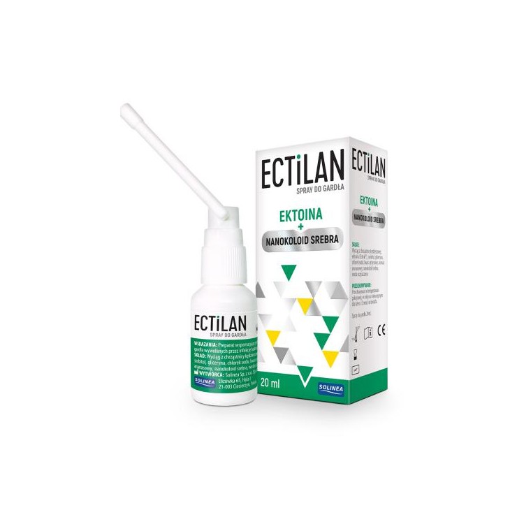 ECTILAN Spray do gardła z ektoiną 20ml