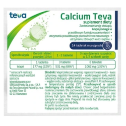 Calcium Teva 14 tabletek