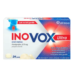 Inovox Ultra 8,75 mg smak miętowy 24 pastylki do ssania