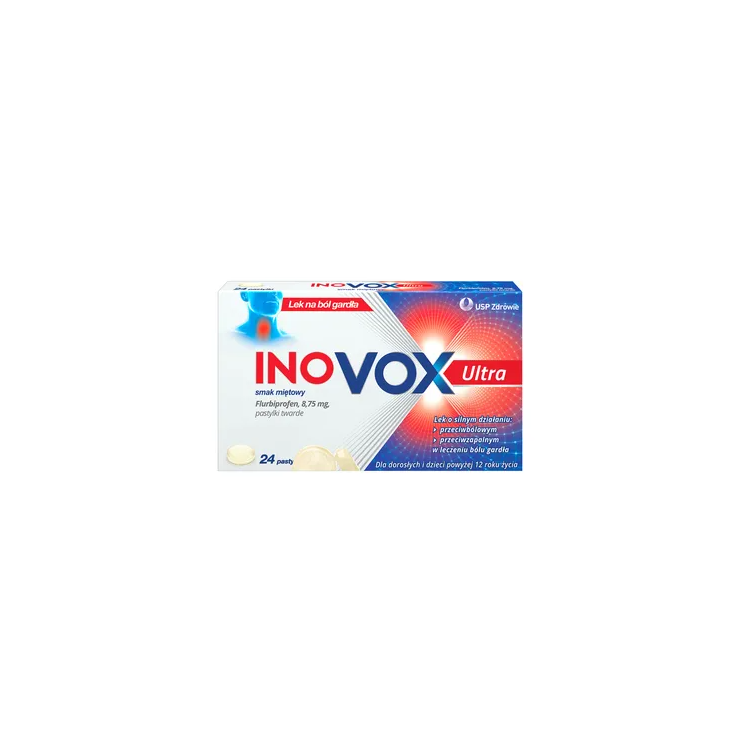 Inovox Ultra 8,75 mg smak miętowy 24 pastylki do ssania