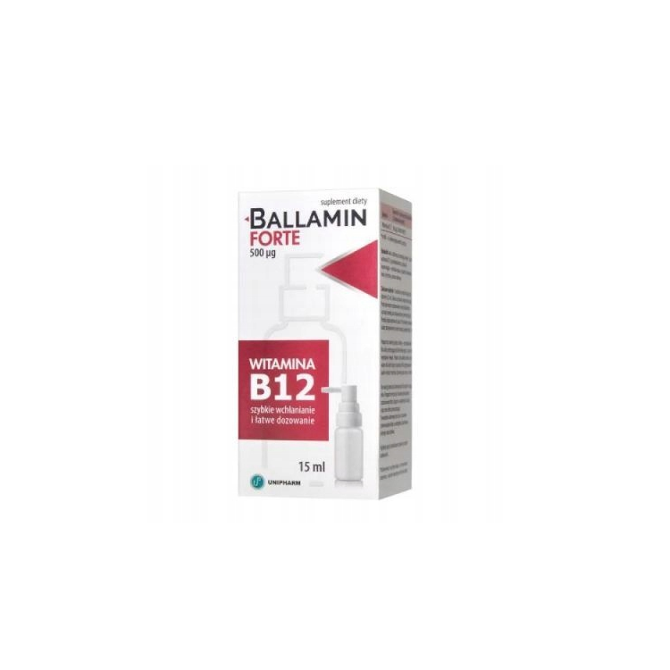 BALLAMIN FORTE Witamina B12 Spray do ust 15 ml