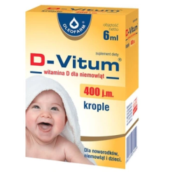 D-Vitum witamina D dla niemowląt krople 400 j.m. 6 ml