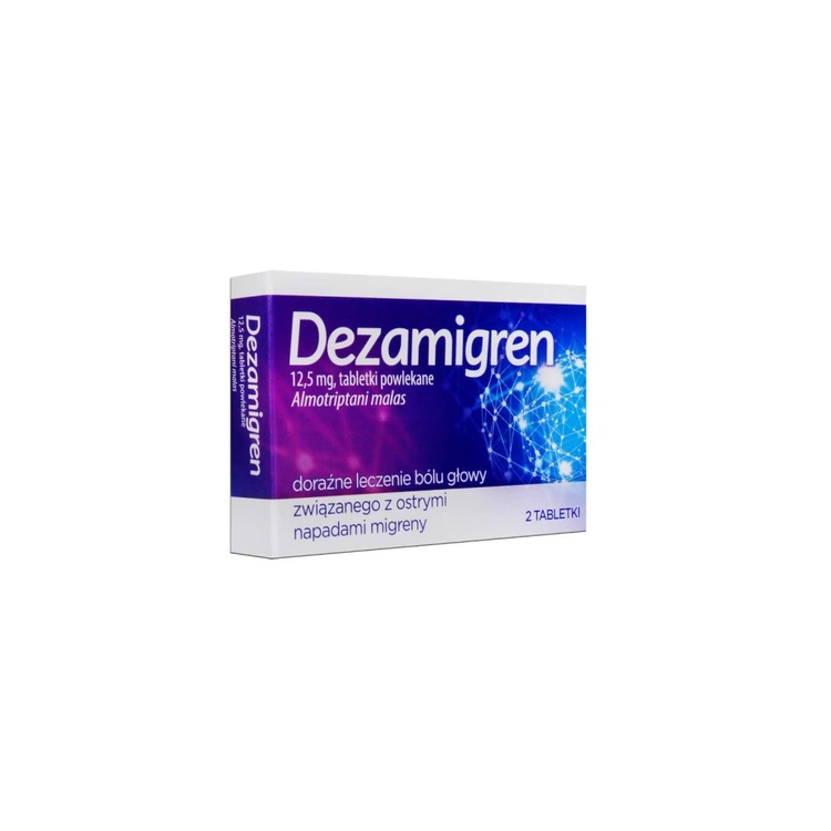Dezamigren 12,5 mg 2 tabletki