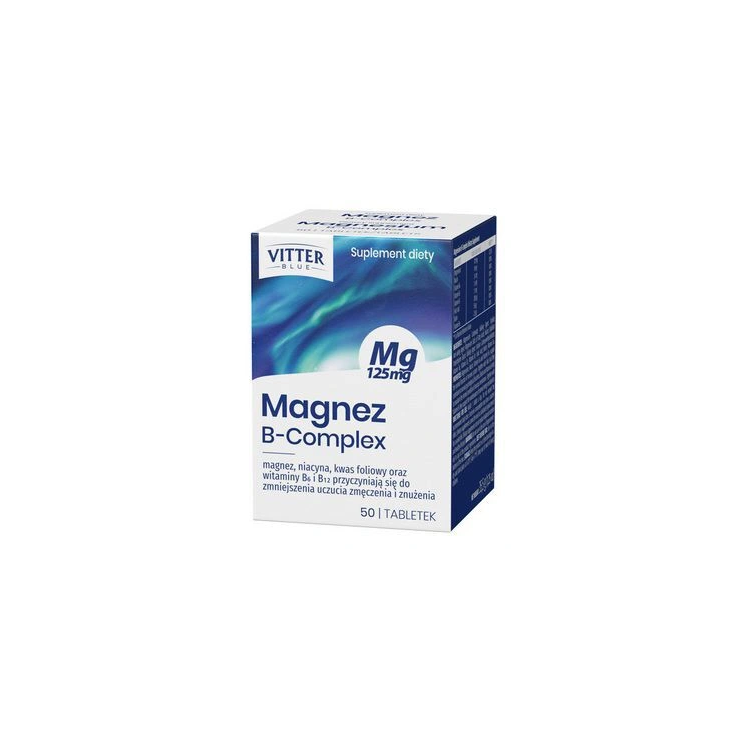 Vitter Blue Magnez B-Complex 50 tabletek
