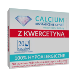 Calcium Krystalicznie Czyste z Kwercetyną 20saszetek