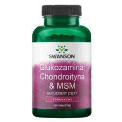SWANSON Glukozamina Chondroityna & MSM 120 tabletek