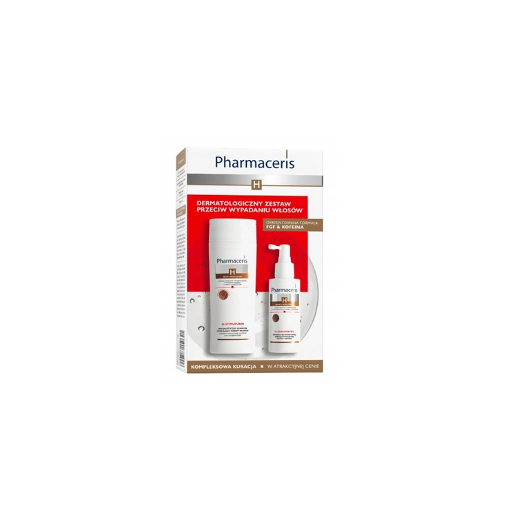 PHARAMCERIS H zestaw na Wypadanie włosów szampon 250ml + odżywka 125ml