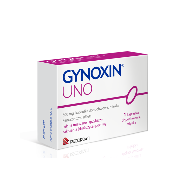 Gynoxin UNO 600 mg kapsułki dopochwowe miękkie 1 szt