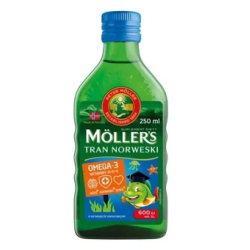 Tran MOLLERS Norweski o aromacie owocowym 250 ml