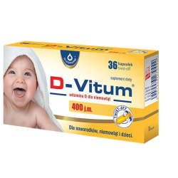 D-Vitum witamina D dla niemowląt 400j.m. 36 kapsułek "twist -off"