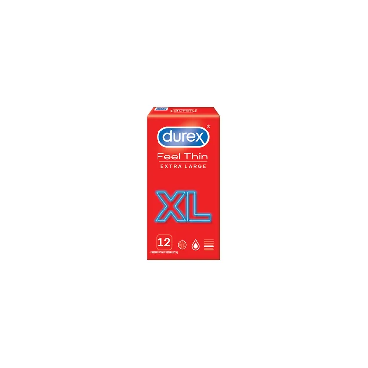 Durex Feel Thin XL prezerwatywy 12 szt.