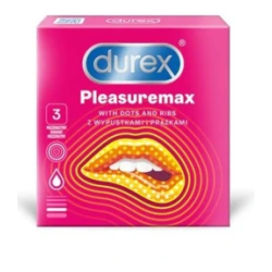 Prezerwatywy DUREX PleasureMax nawilżające 3 sztuki