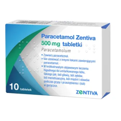 Paracetamol Zentiva 500 mg 10 tabletek