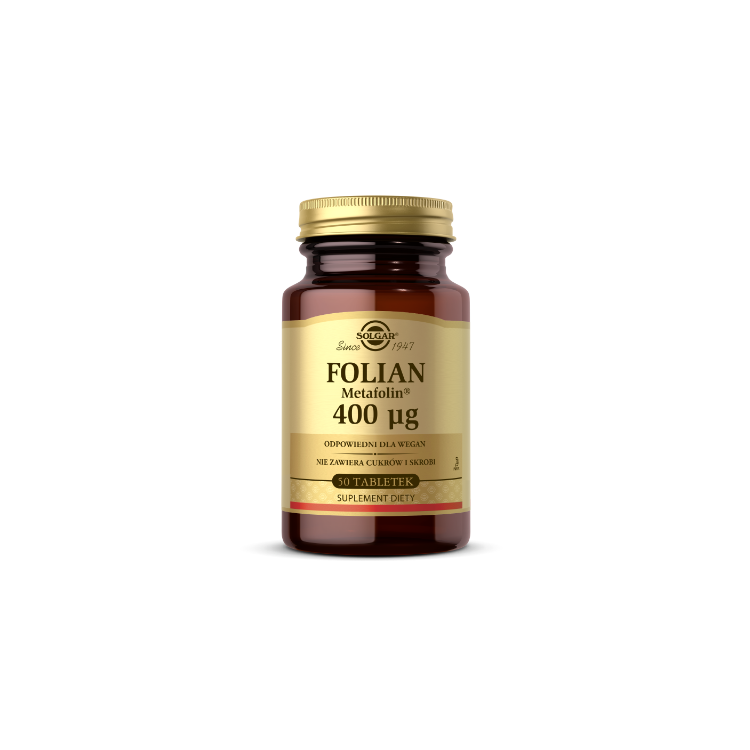 SOLGAR Folian (Metafolin) 400 mcg 50 tabletek