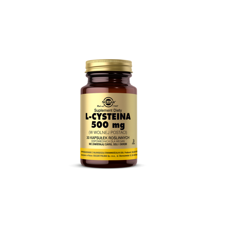SOLGAR L-Cysteina 500 mg 30 kapsułek
