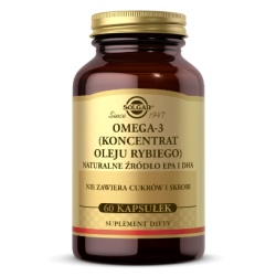 SOLGAR Omega-3 Naturalne źródło EPA i DHA 60 kapsułek