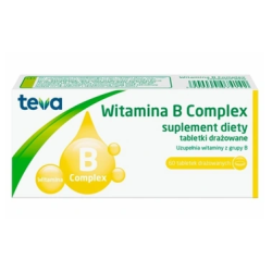 Witamina B Complex TEVA 60 tabletek Uwaga! Data ważności 30.06.2024r.*